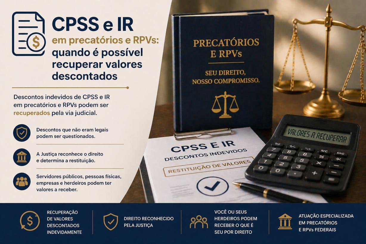 CPSS e IR em precatórios e RPVs